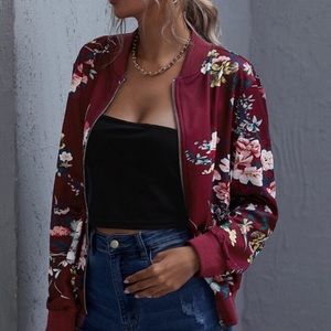 KLOZ VTG floral bomber jacket L